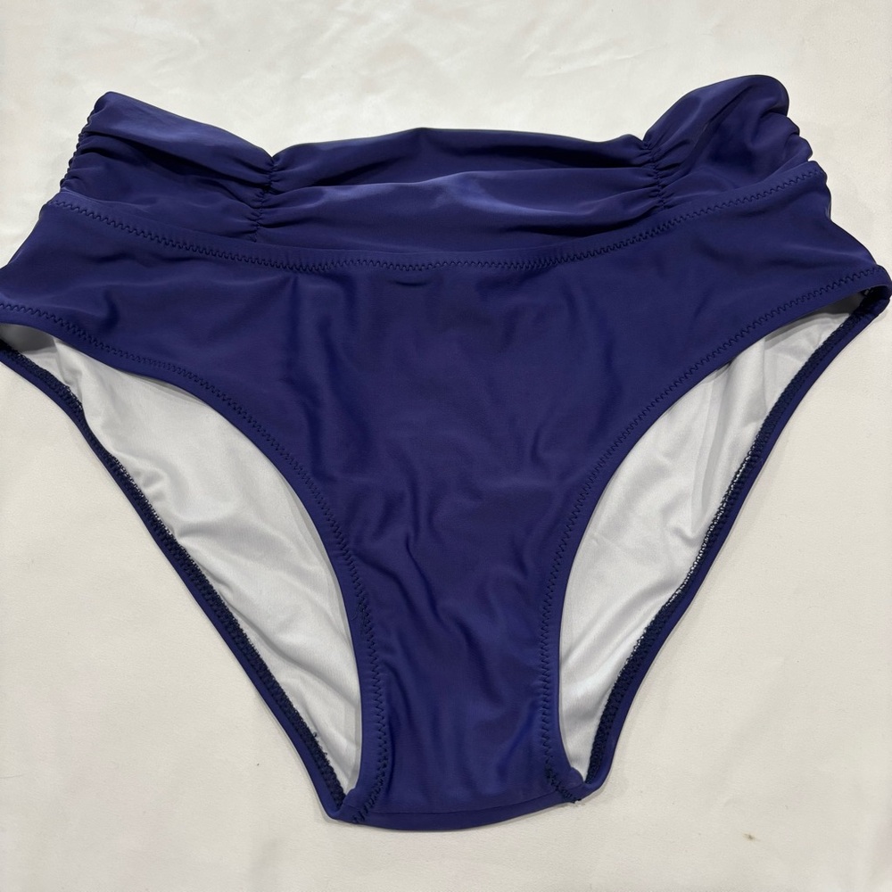 NWOT royal blue midrise bikini bottoms women’s size Med